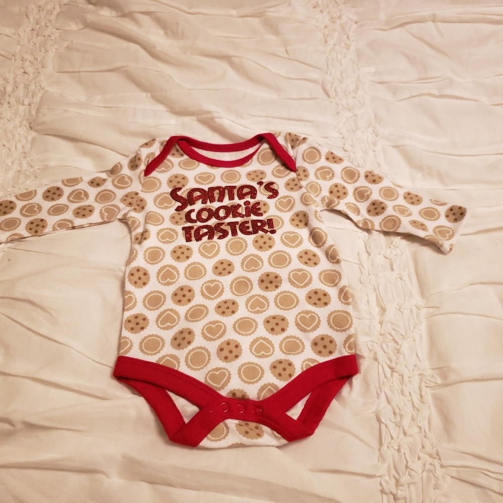 Baby, Santa's Cookie Taster Onesie.